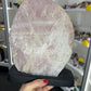 Rose Quartz on Wooden Stand