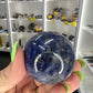 Sodalite Sphere on Stand