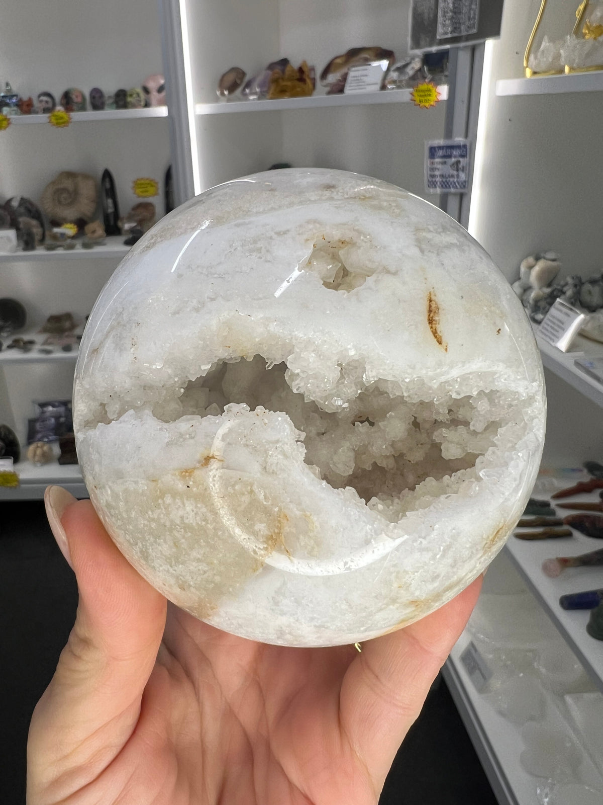 Moroccan Geode Sphere with Stand