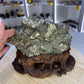 Pyrite Specimen on Custom Stand