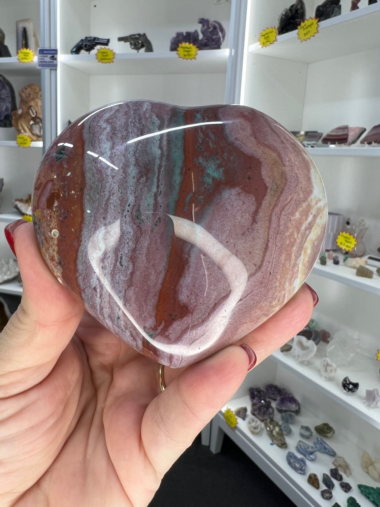 Ocean Jasper Heart