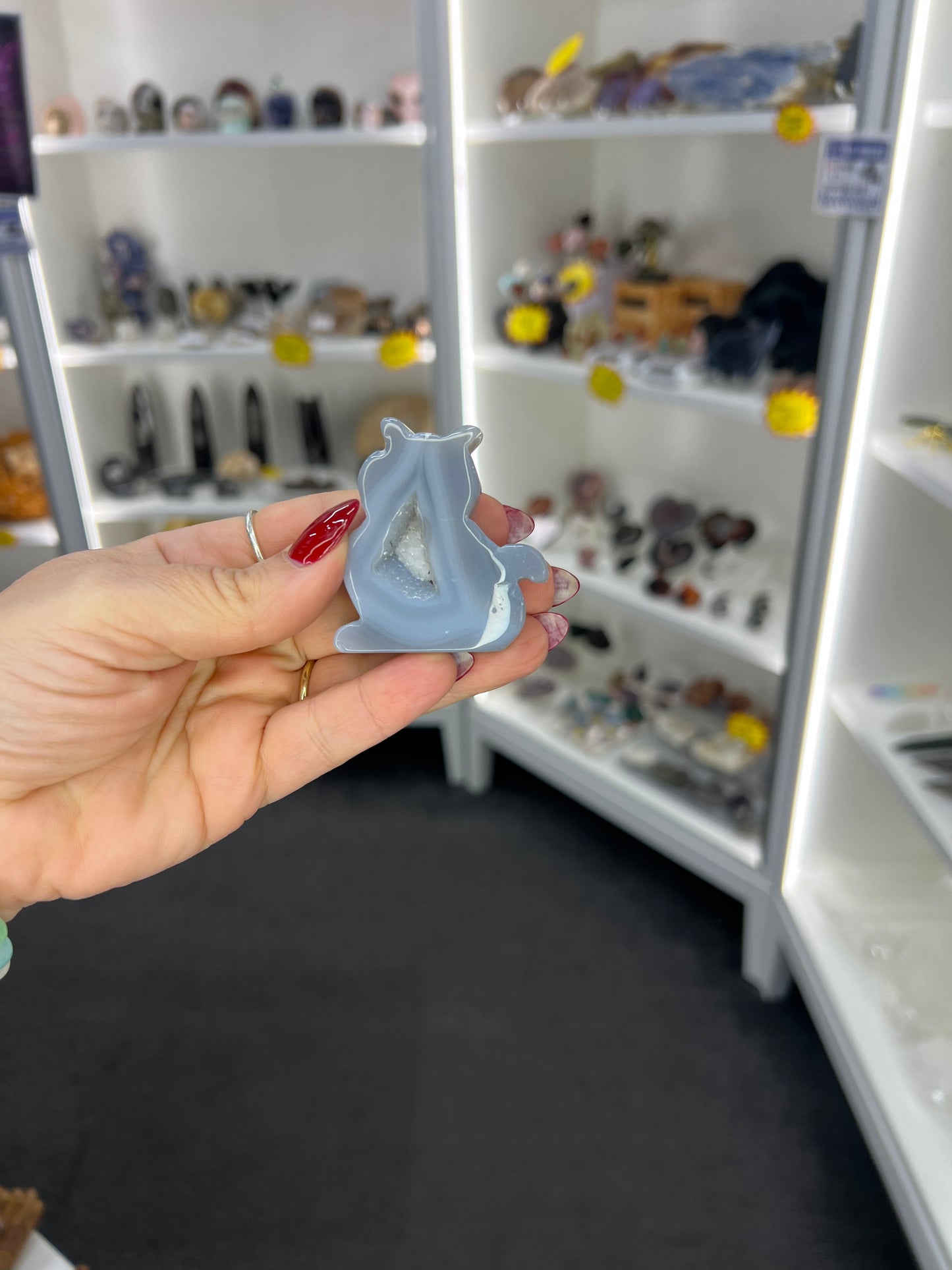 Druzy Agate Cat