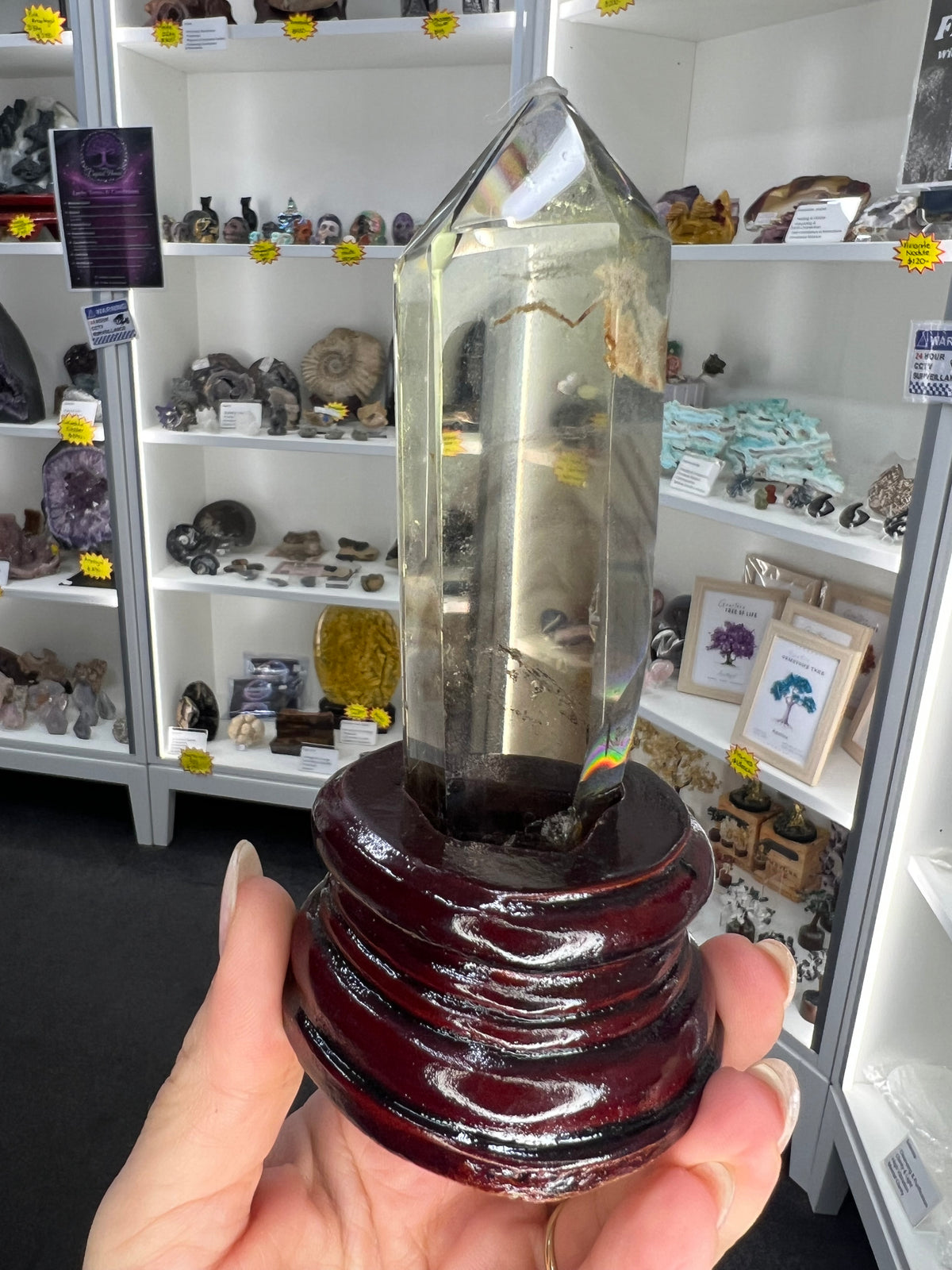 Citrine Tower on Stand
