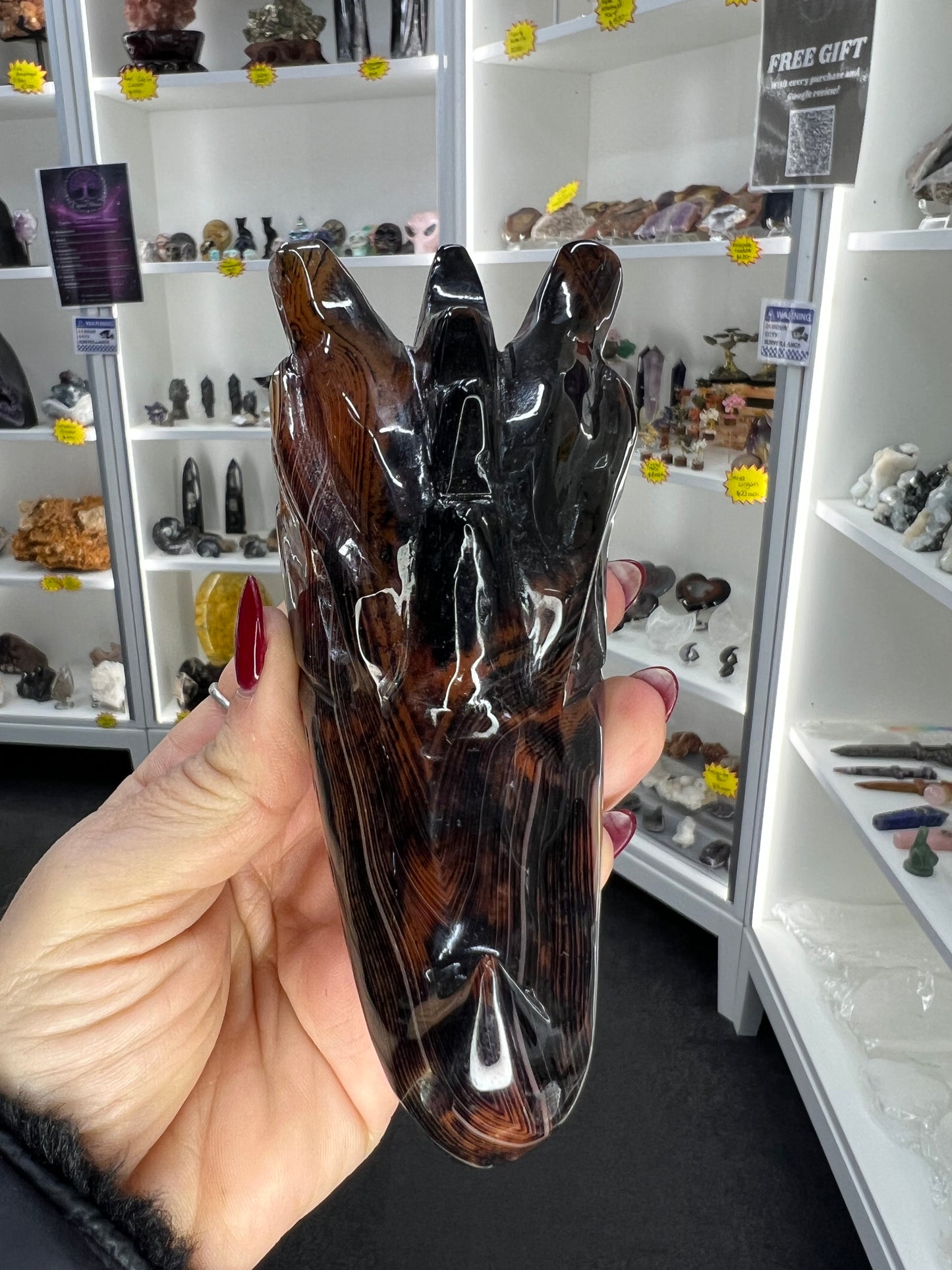 Sardonyx Dragon Skull