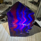 Black Fluorite Slab / Tower (UV Reactive)