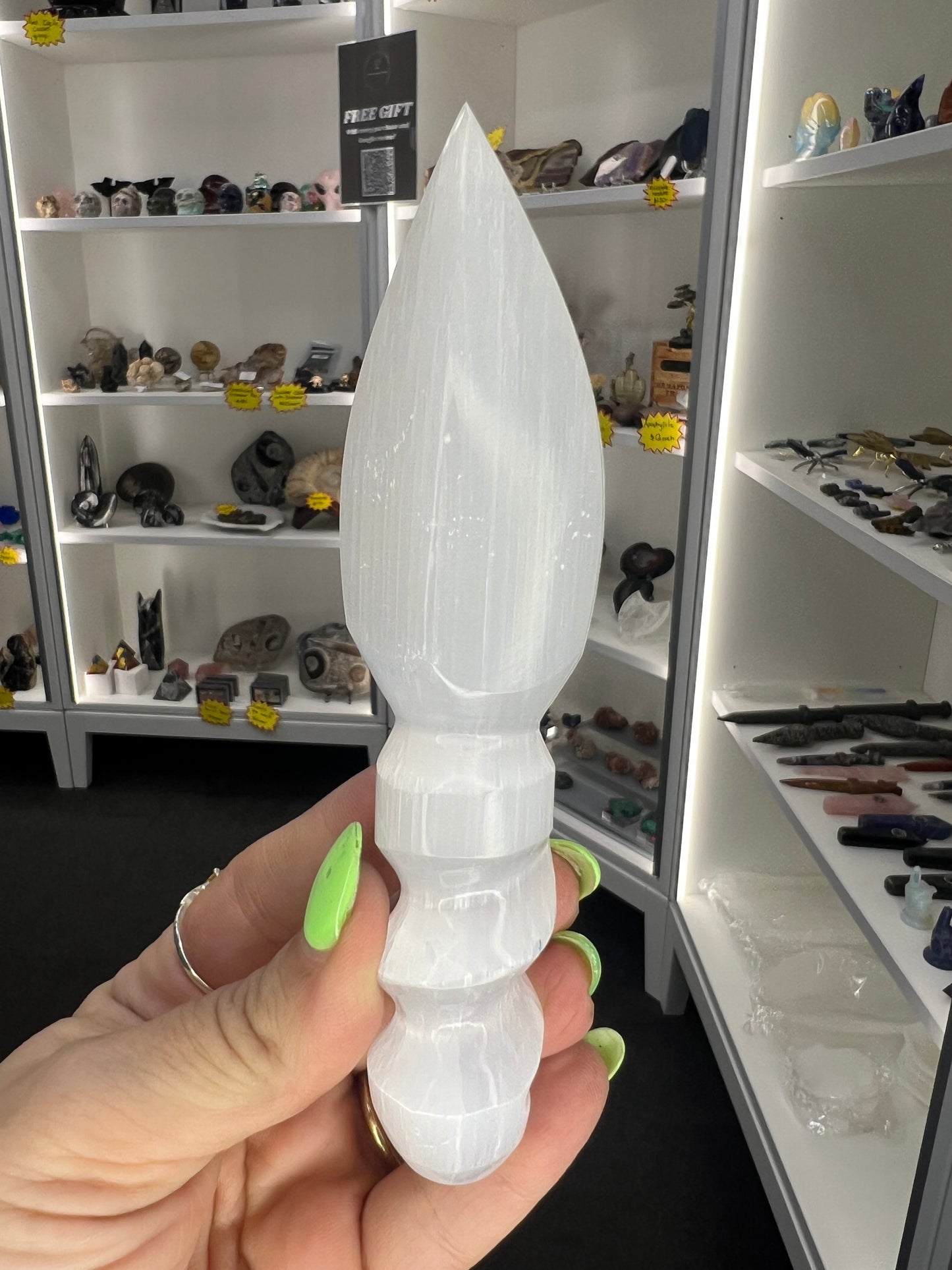 Selenite Athame