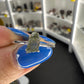 Moldavite Chip Adjustable Ring