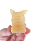 Honey Calcite Pikachu Carving