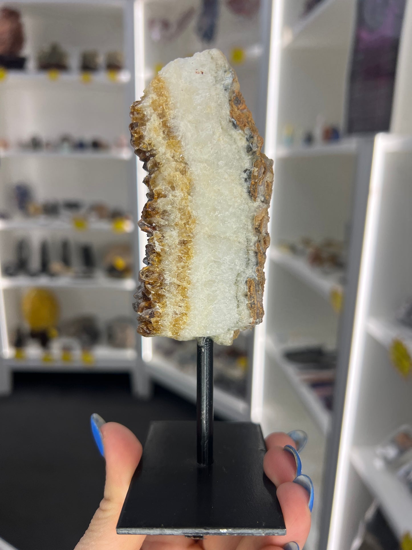 Citrine Cluster Specimen on Stand