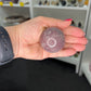 Lavender Rose Quartz Sphere on Stand