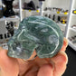 Moss Agate Skull