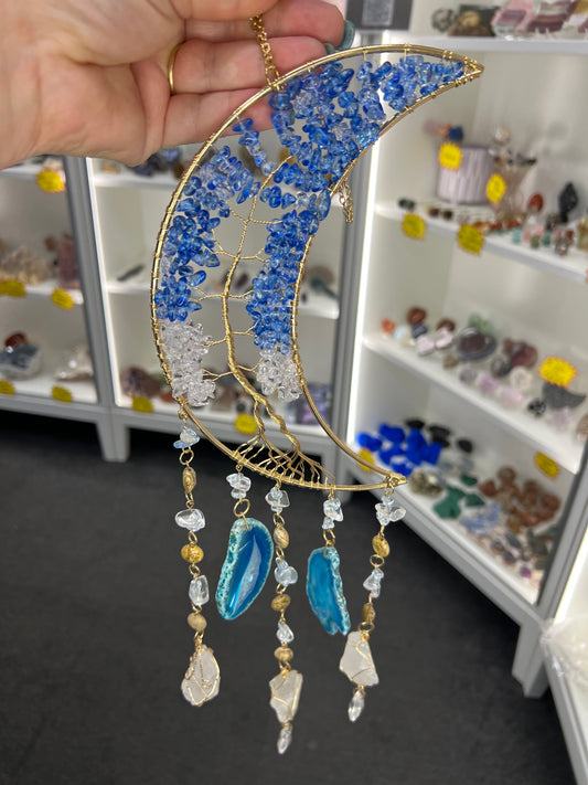 Crystal Moon Suncatcher