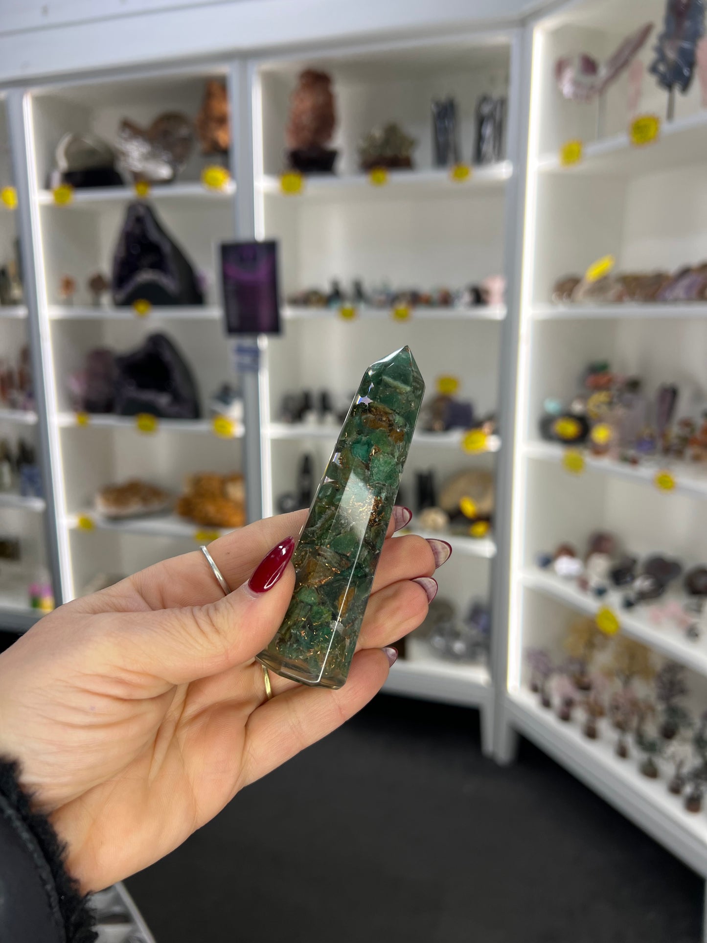 Green Aventurine Organite Tower