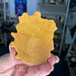 Yellow Jade Medusa Head