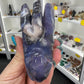 Blue Flower Agate Dragon Head