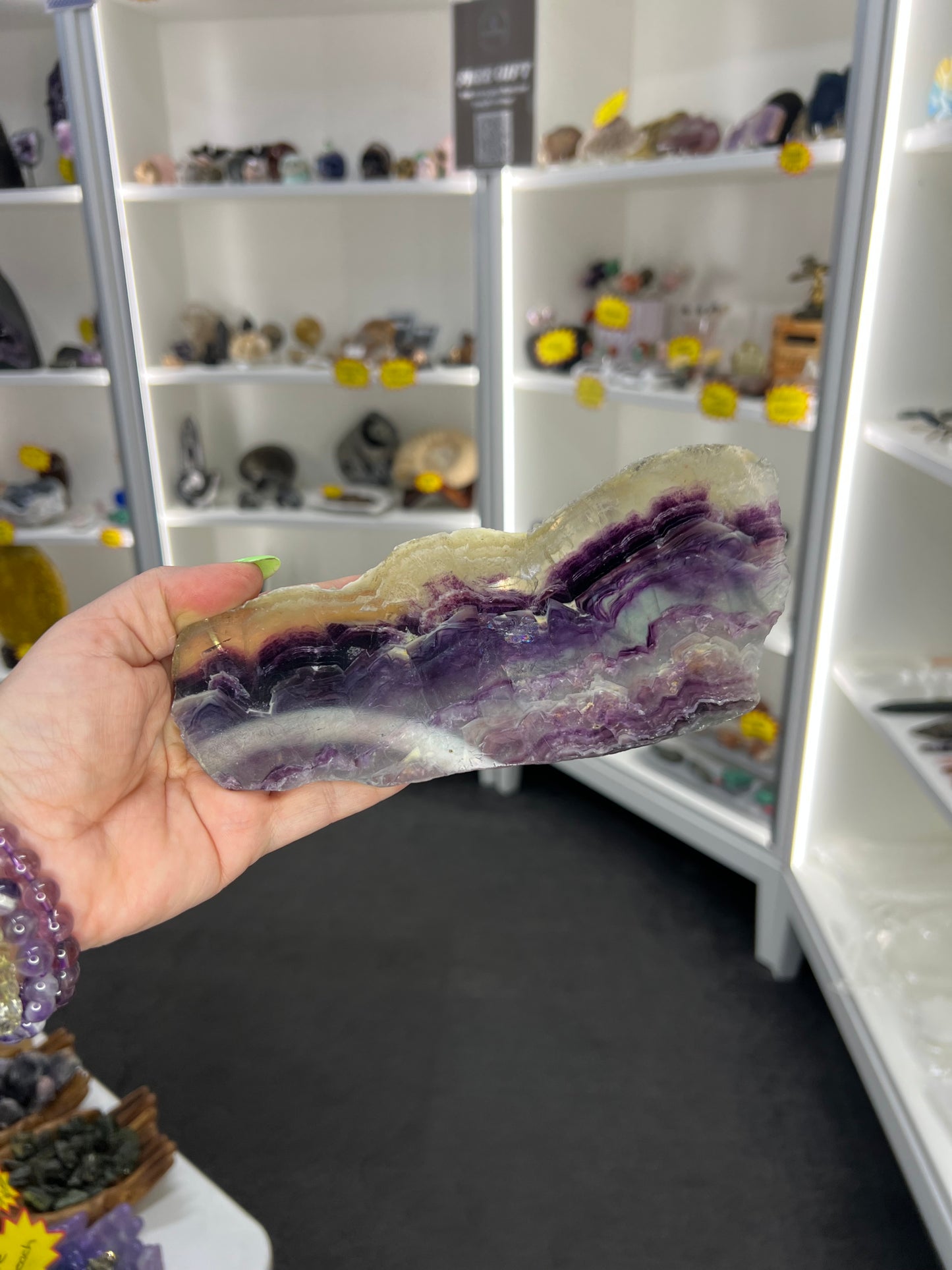 Fluorite Slab on Stand