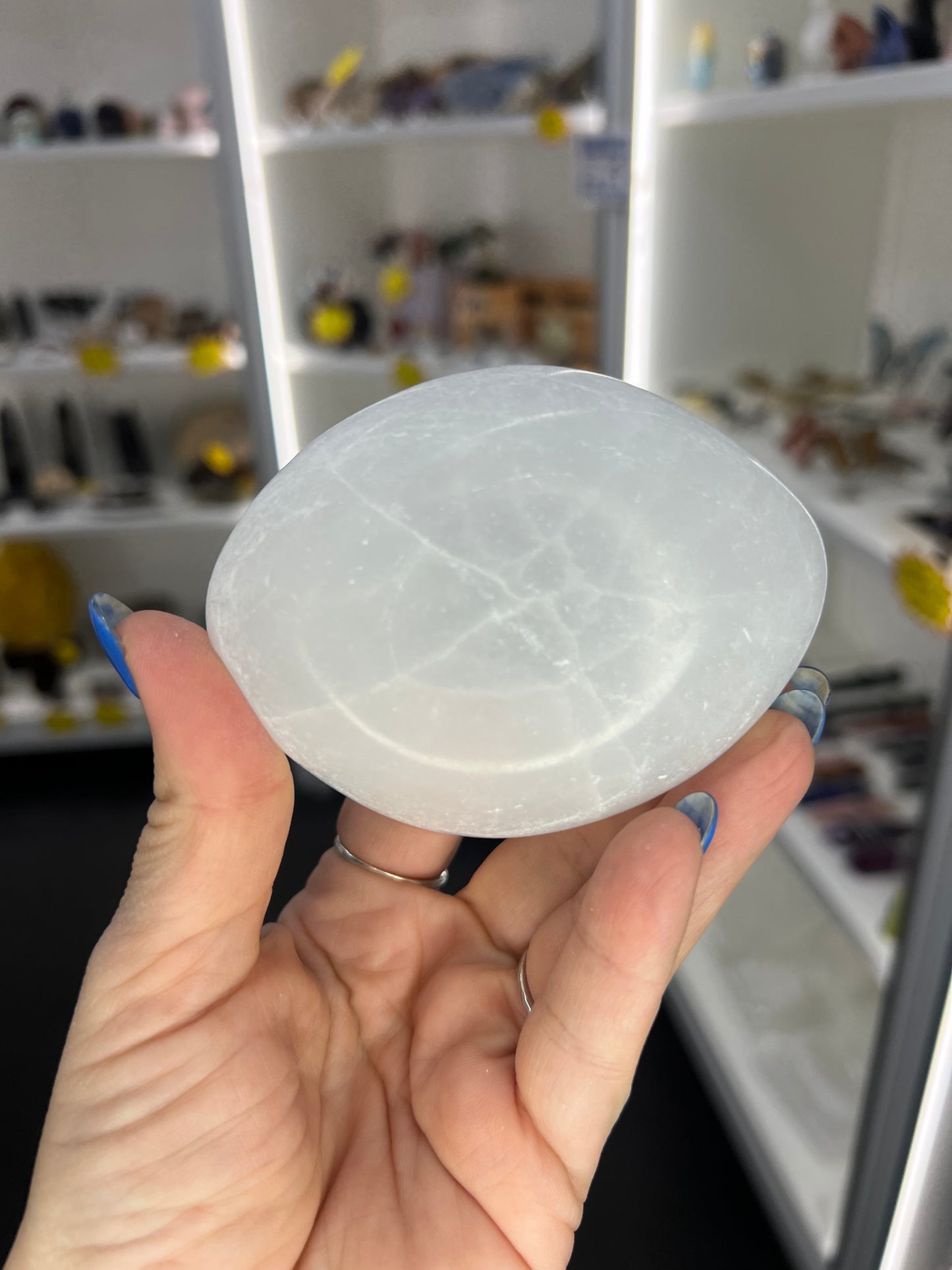 Selenite Oval Bowl
