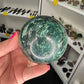 Green Mica Sphere with Stand