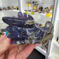 Blue Flower Agate Dragon Head