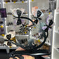 Amethyst / Pink Agate / Flower Agate Butterflies with Yoga Lady