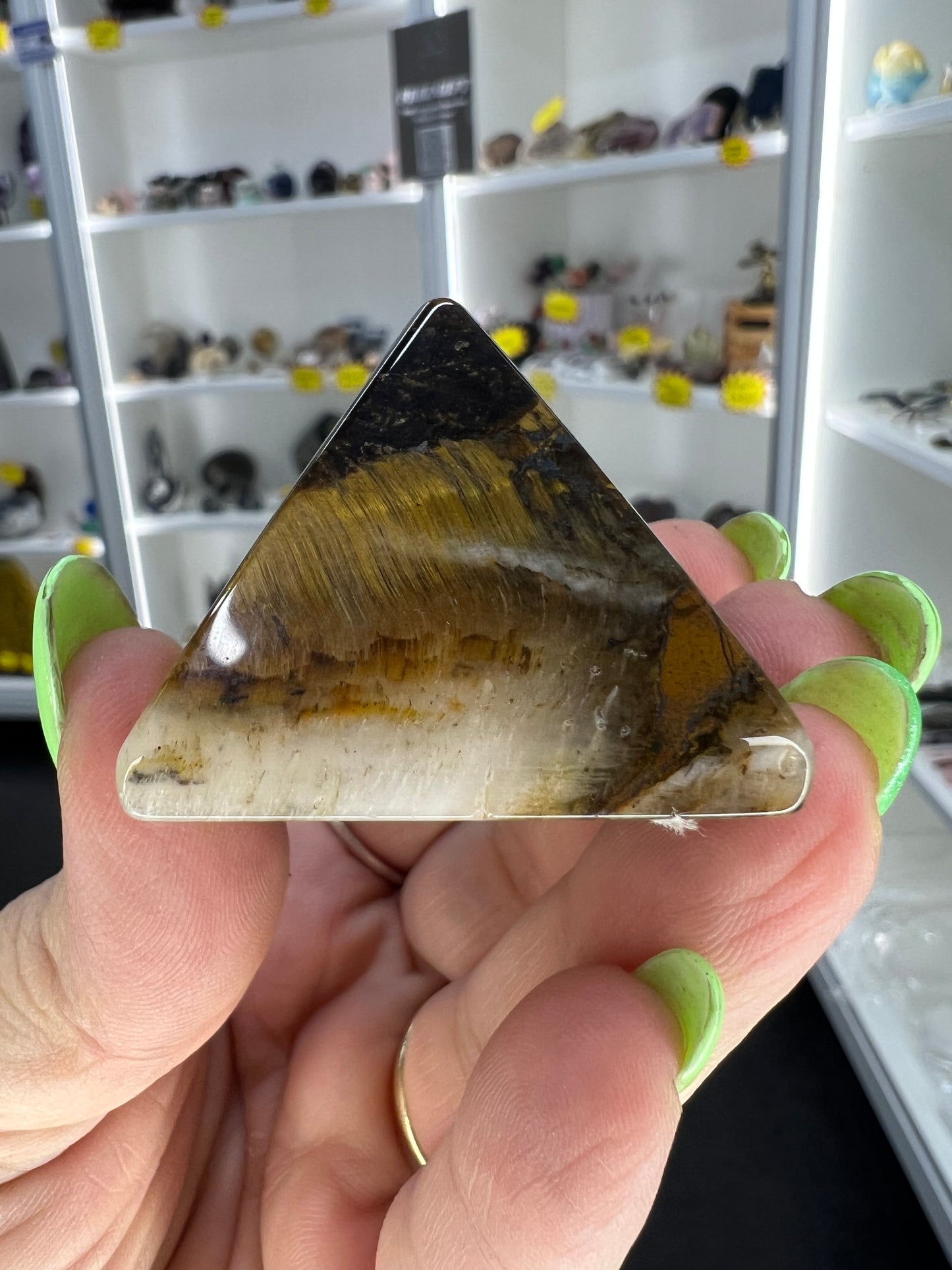 Tigers Eye Pyramid