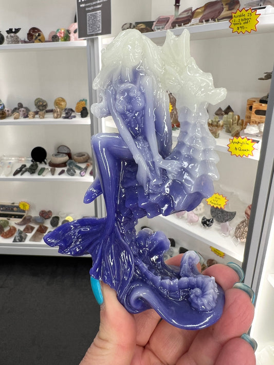 Luminous Mermaid on Seahorse (Glow in the Dark)