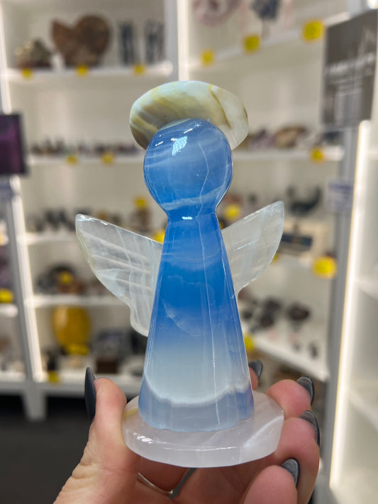 Blue Onyx Angel (Dyed)