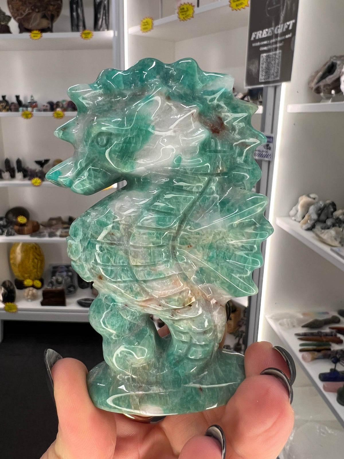 Amazonite Seahorse