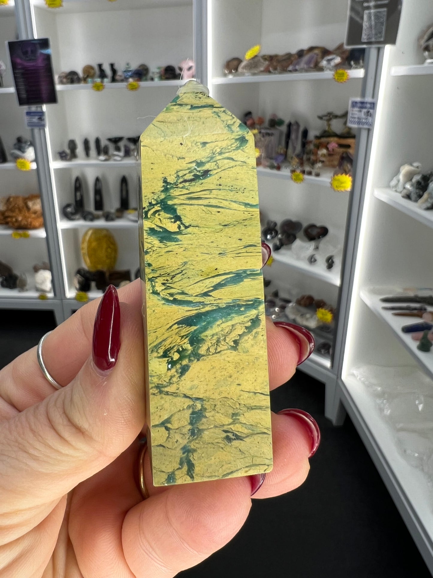 Yellow Unakite Tower
