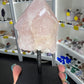 Rose Quartz Point on Stand