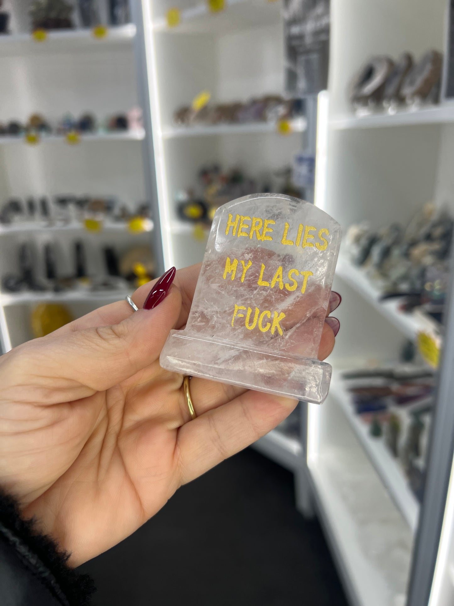 Rose Quartz Tombstone