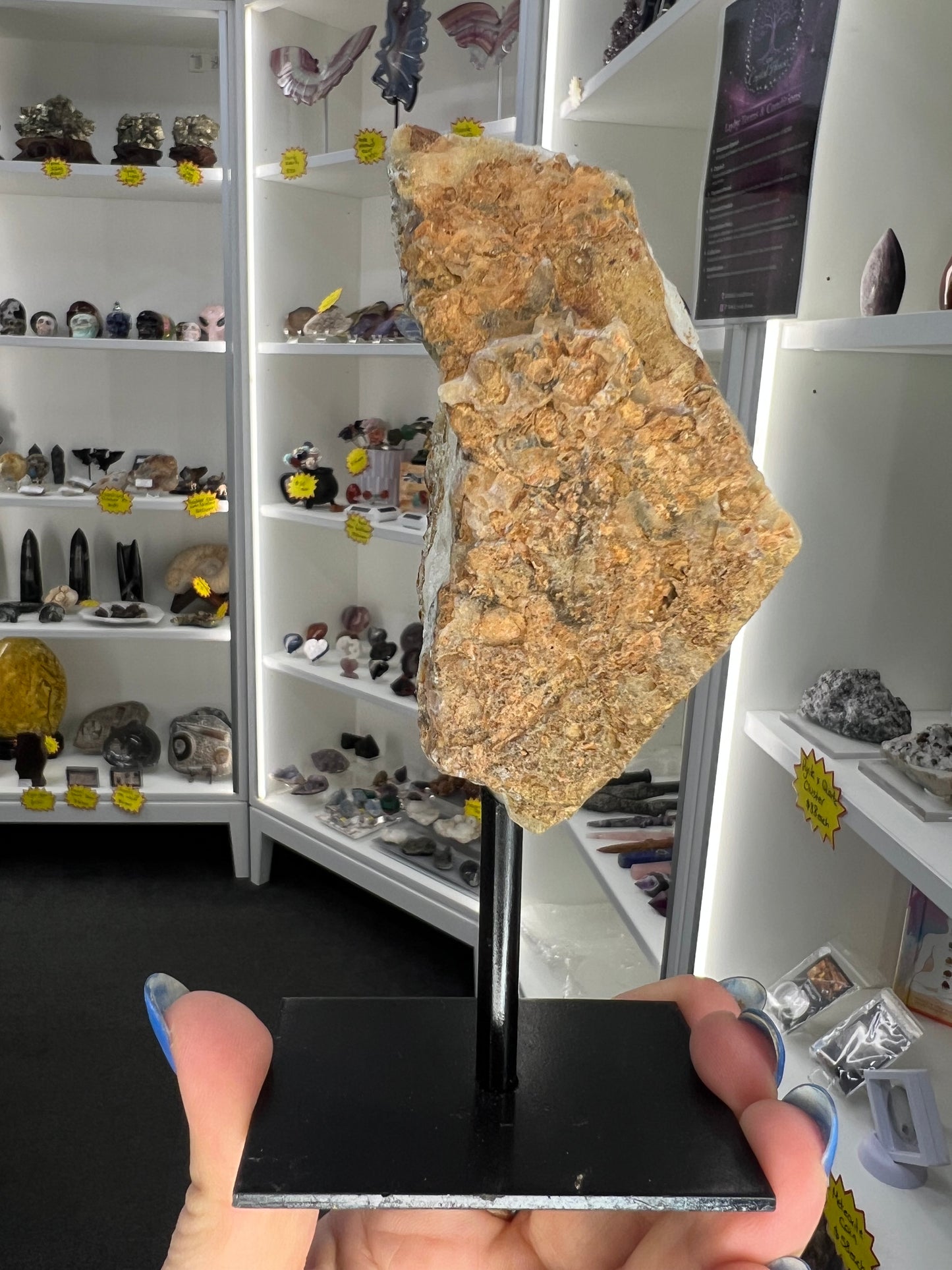 Citrine Cluster Specimen on Stand
