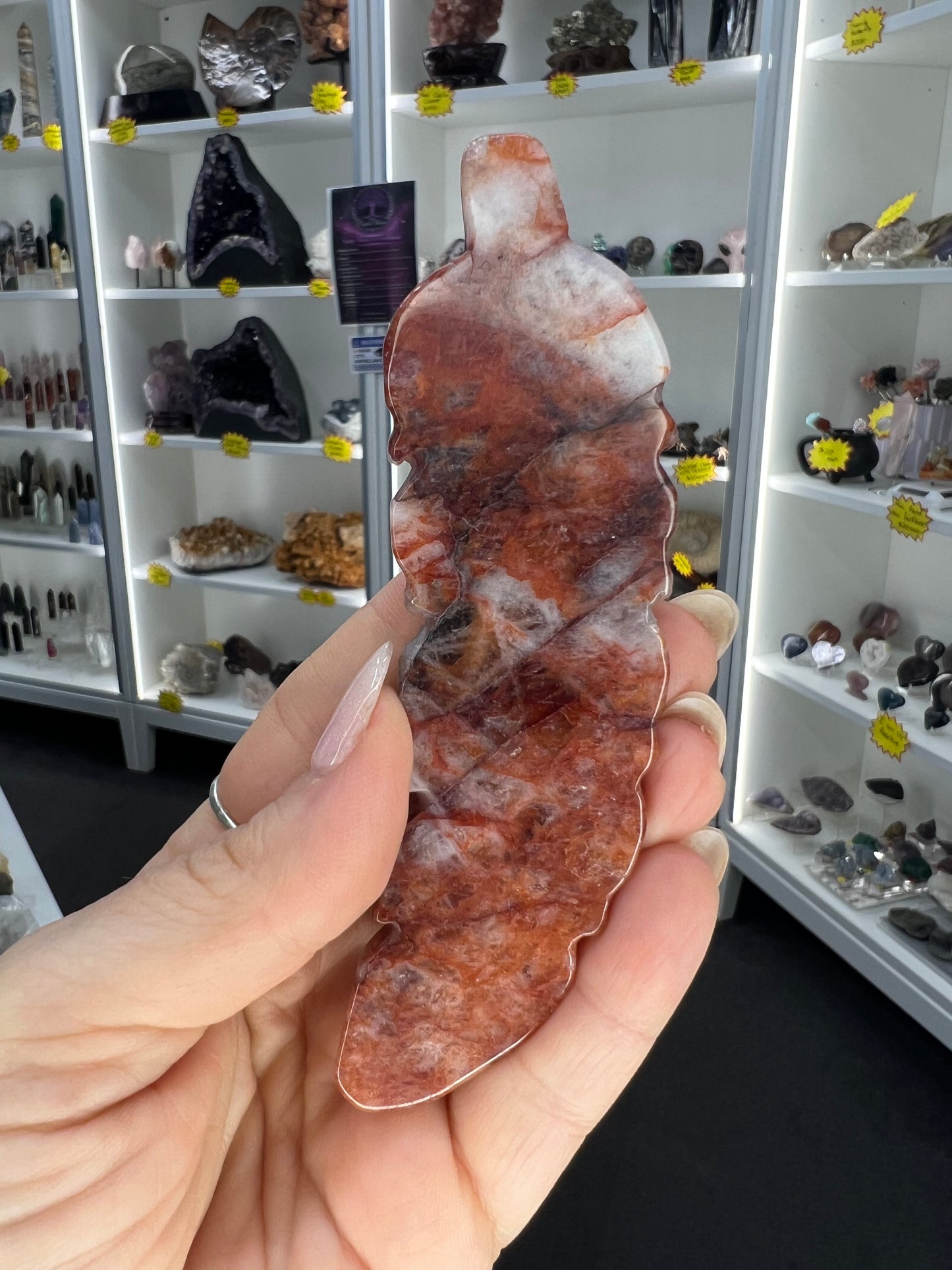 Fire Quartz Feather