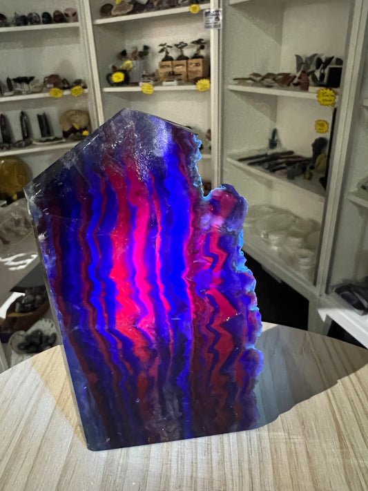Black Fluorite Slab / Tower