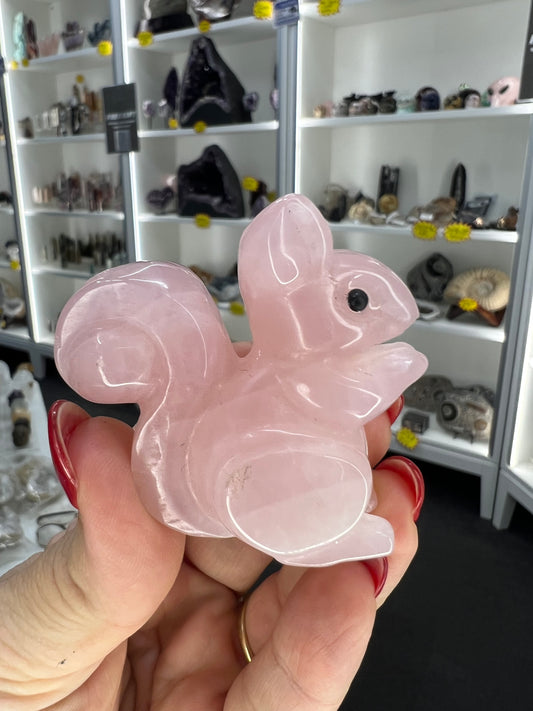 Rose Quartz Squirrel