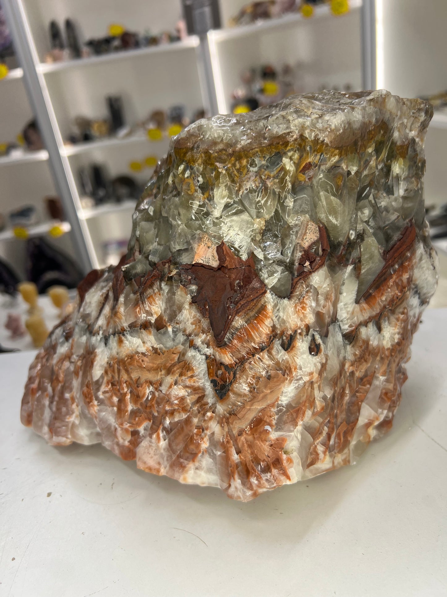 Huge Rainbow Calcite Specimen