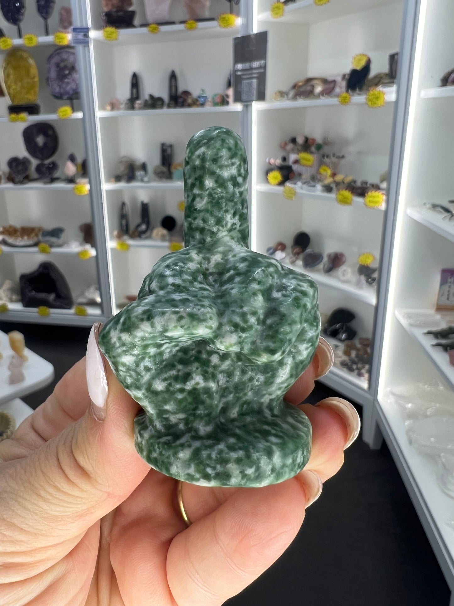 Tree Agate Middle Finger