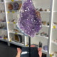Amethyst Cluster on Metal Stand