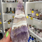 Amethyst x Banded Agate Faceted Freeform