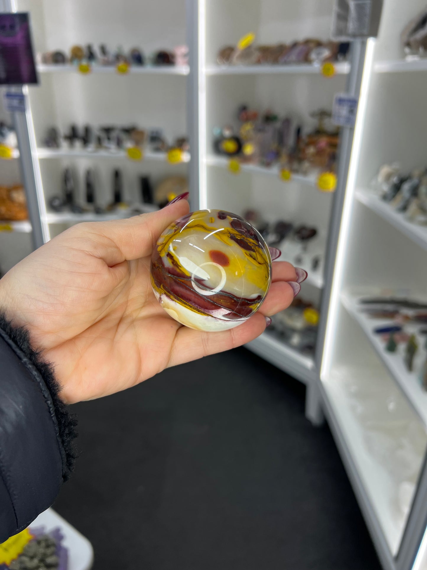 Mookaite Jasper Sphere with Stand