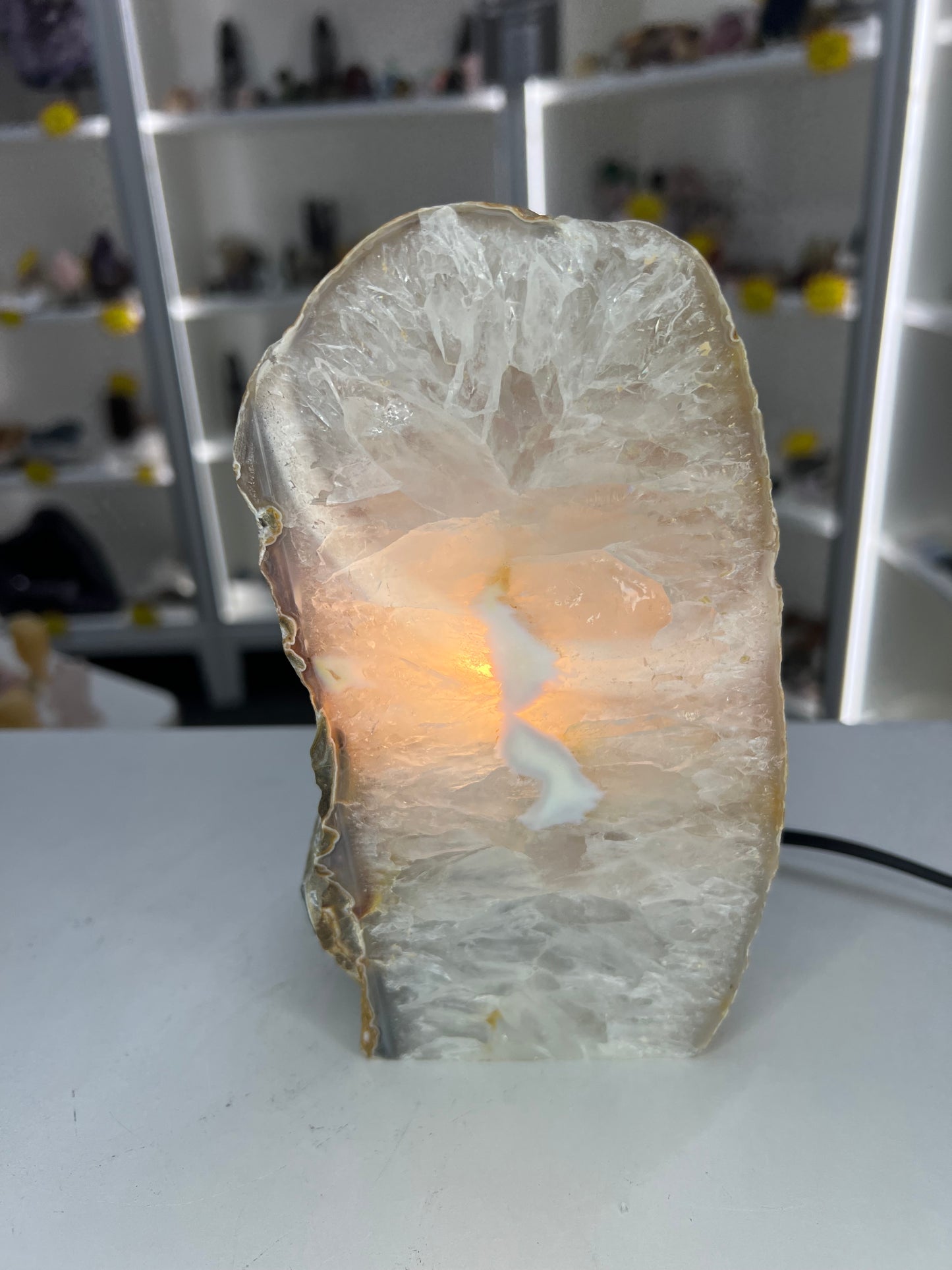 Agate Crystal Lamp
