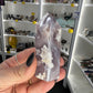 Black Flower Agate Tower