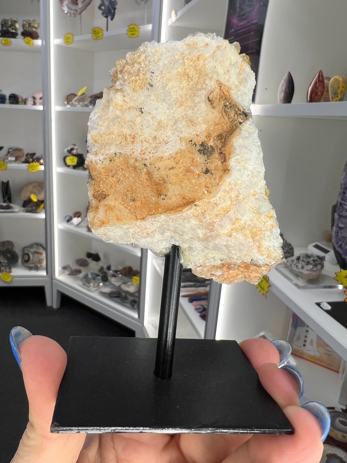 Citrine Cluster Specimen on Stand