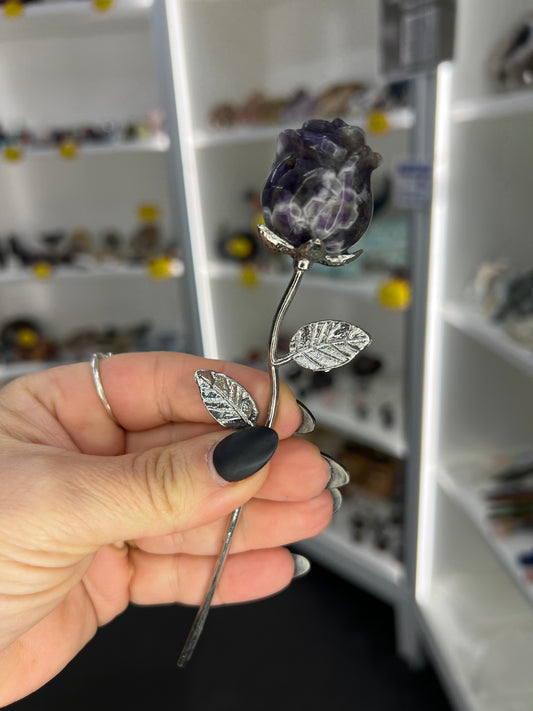 Chevron / Dream Amethyst Forever Rose