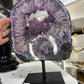 Amethyst on Metal Stand