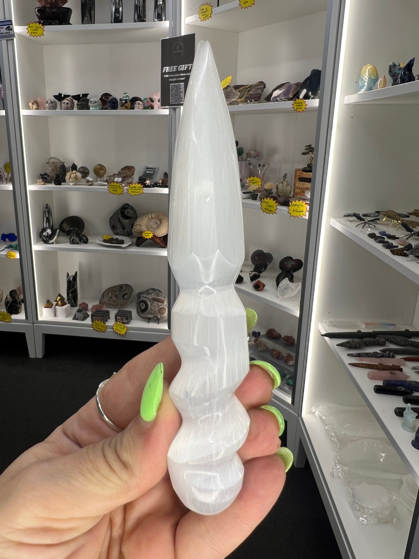 Selenite Athame