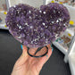 Amethyst Cluster Heart on Stand