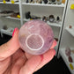 Lavender Rose Quartz Sphere on Stand