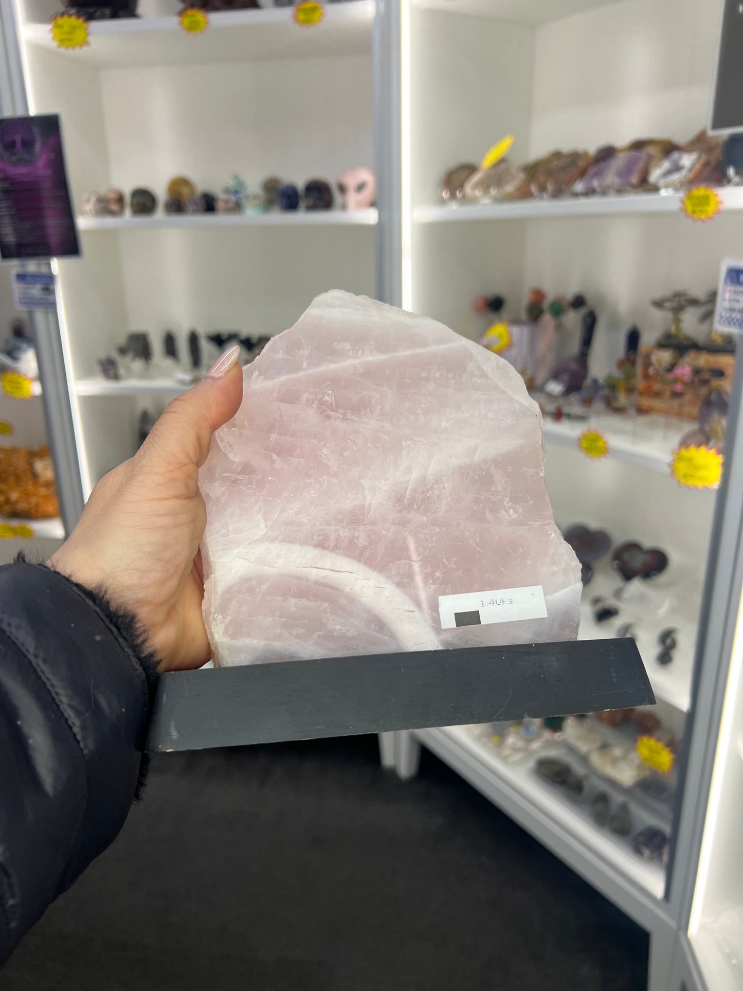 Rose Quartz Slab on Base