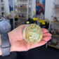Variscite Indian Carved Sphere on Stand